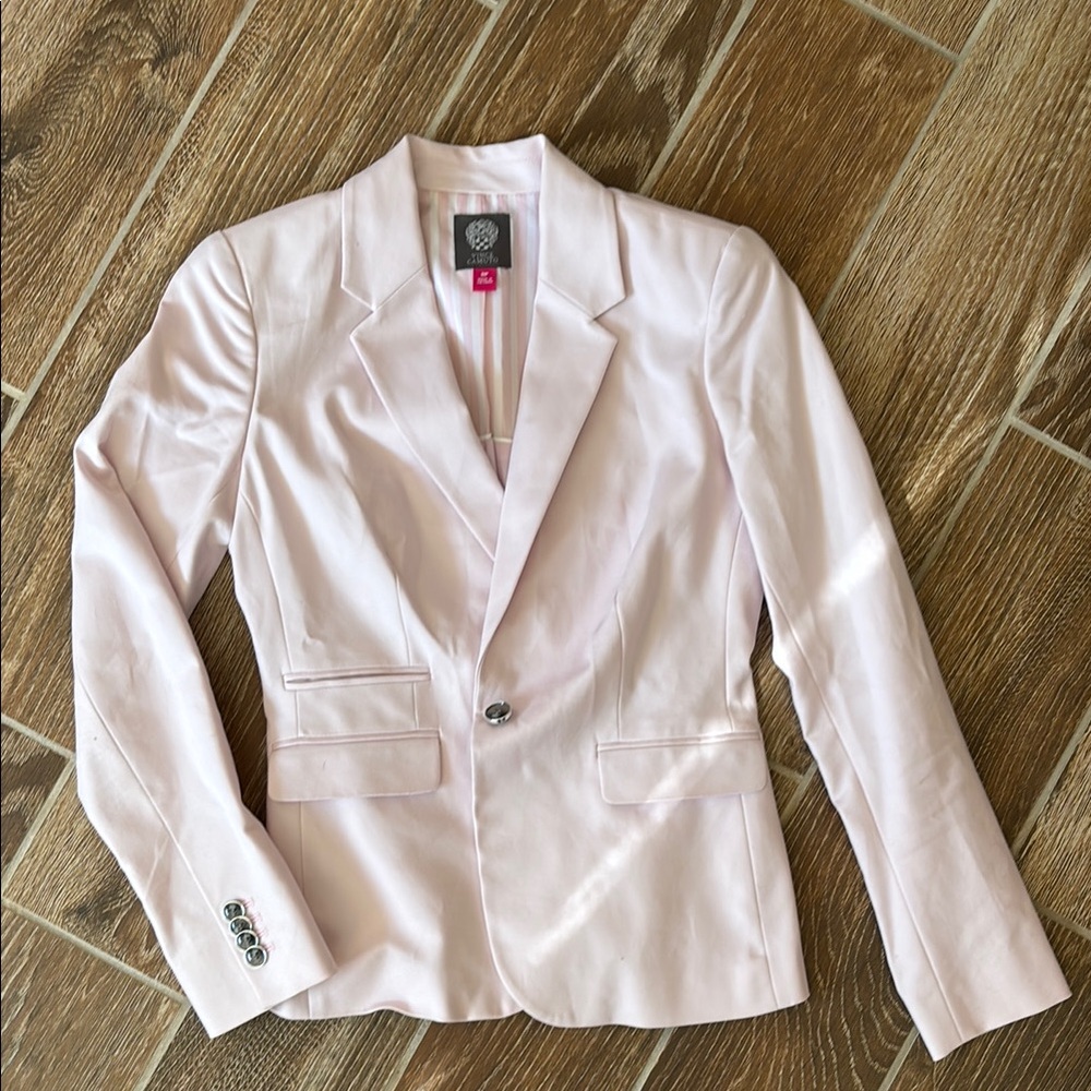 Vince Camuto Pink Blazer Tailored Suit Jacket